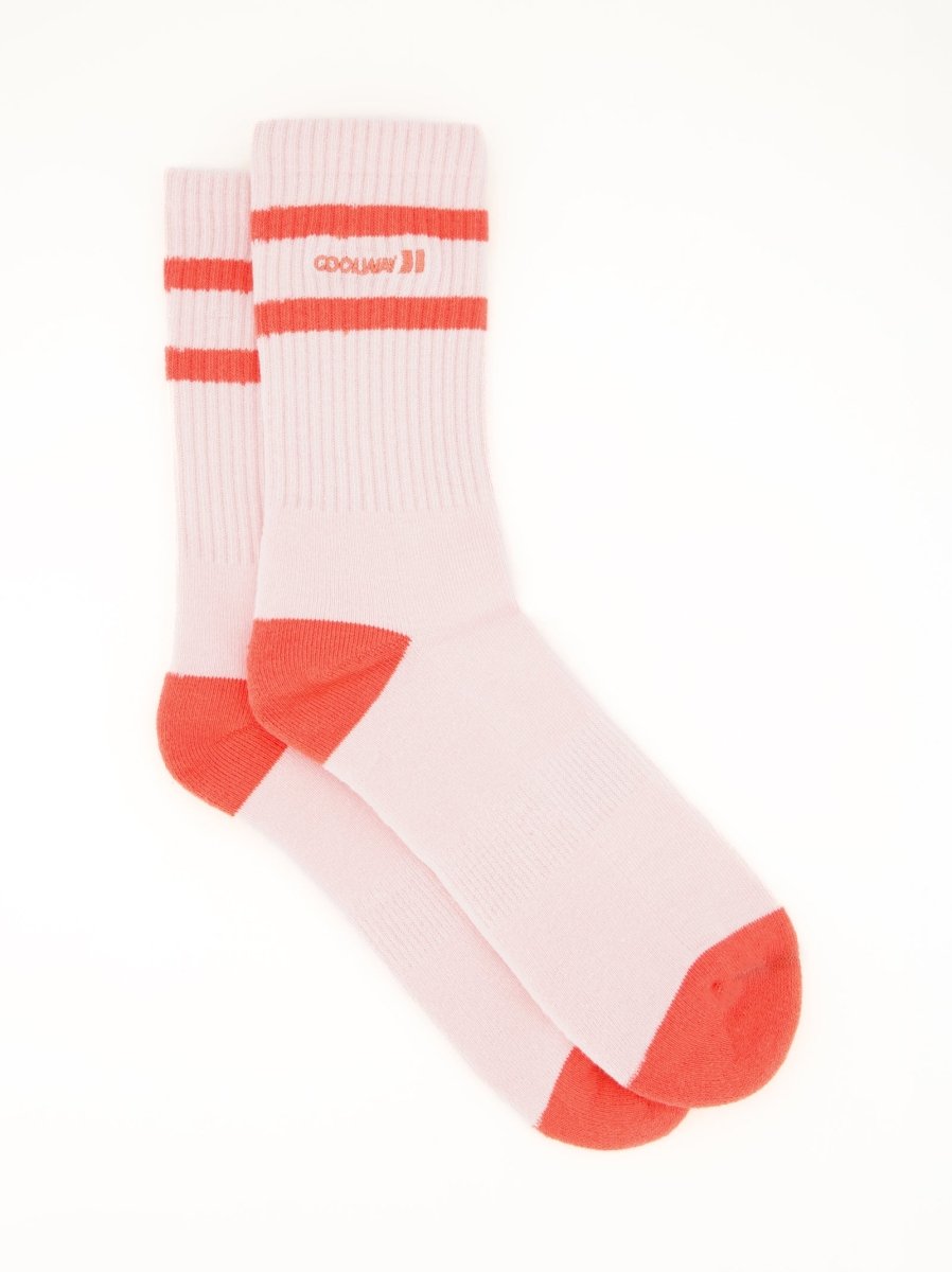 Coolway Court Pink Socks - Sporty knit socks