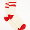 Coolway Court Red Socks - Caldetines estilo deportivo en punto