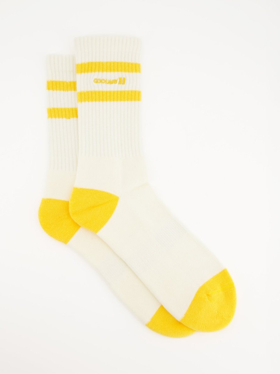 Coolway Court Yellow Socks - Caldetines estilo deportivo en punto