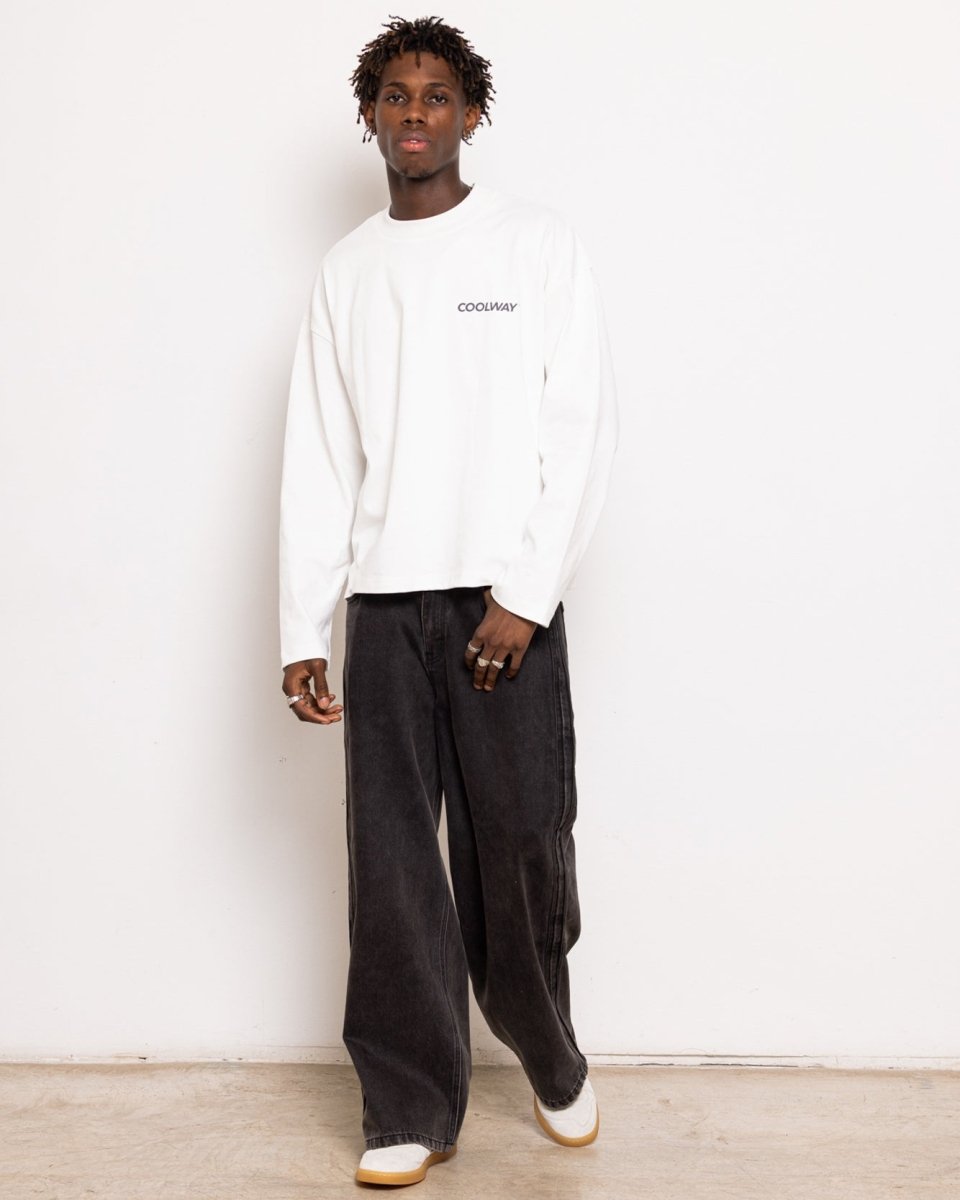 Coolway Frame White Long Sleeve - Camiseta blanca de manga larga