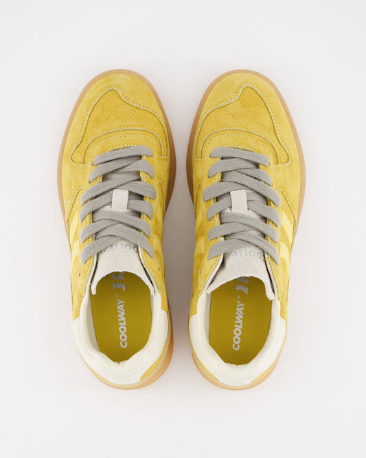 Coolway Goal - Zapatillas de piel amarillas