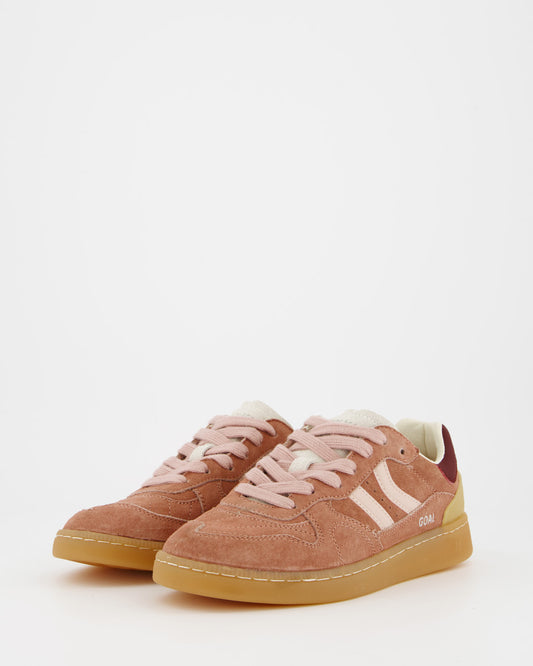 Coolway Goal - Zapatillas de piel rojo claro