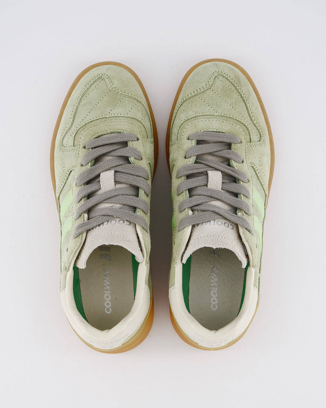 Coolway Goal - Zapatillas de piel verdes