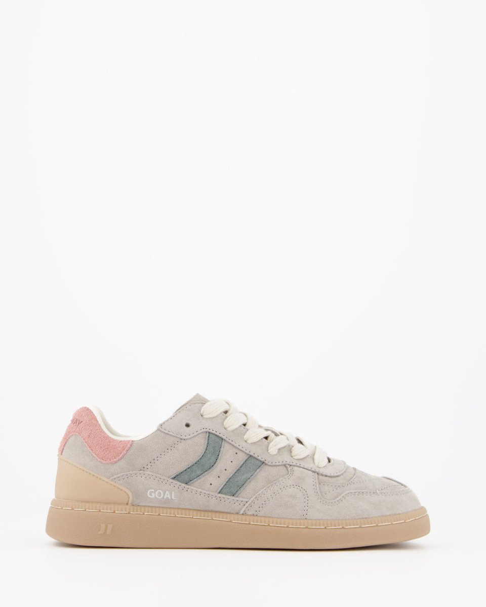 Coolway Goal Soft Grey - Leather sneakers