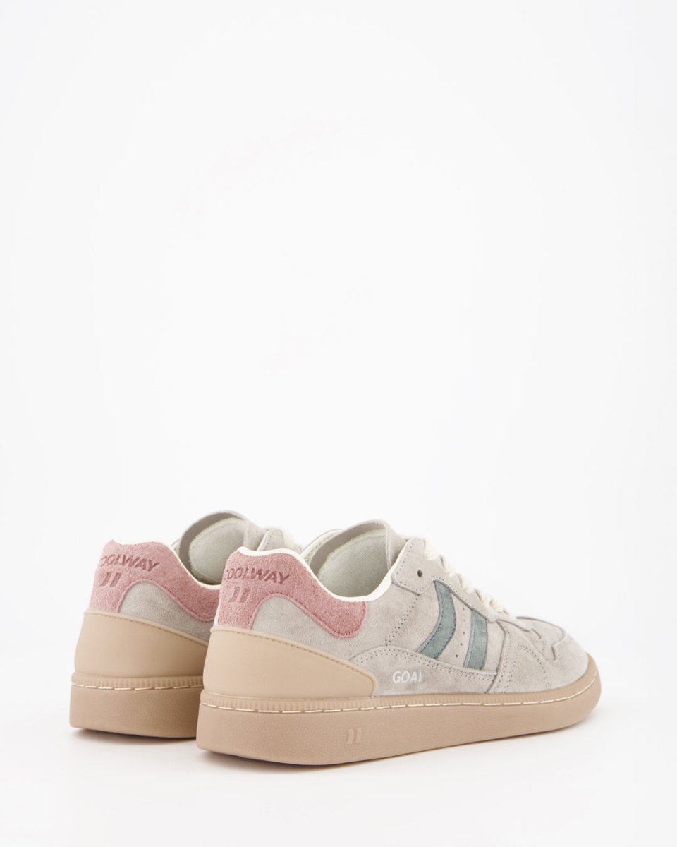 Coolway Goal Soft Grey - Leather sneakers