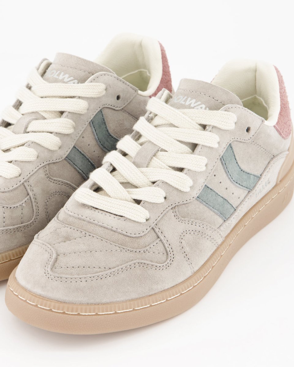 Coolway Goal Soft Grey - Leather sneakers