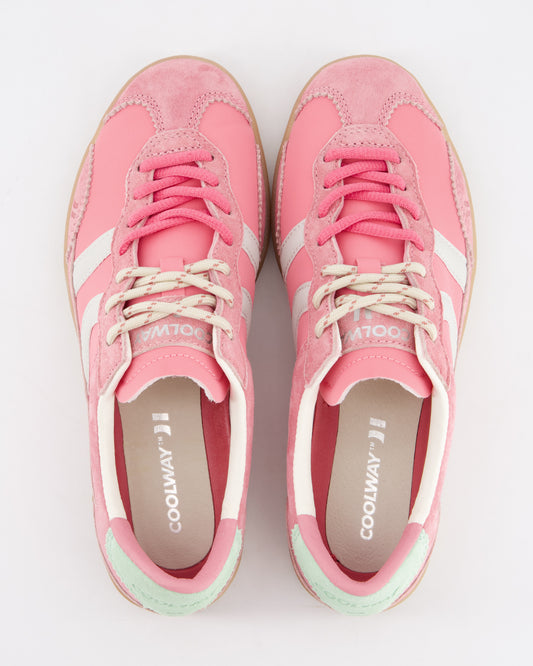 Coolway Kizuna Flamingo Blush - Zapatillas deportivas de ante y nylon