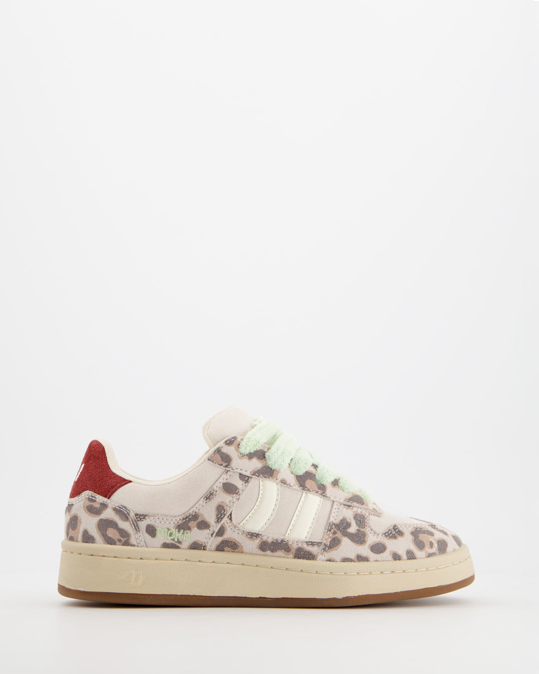Coolway Moka Leo - Zapatillas skater de ante animal print