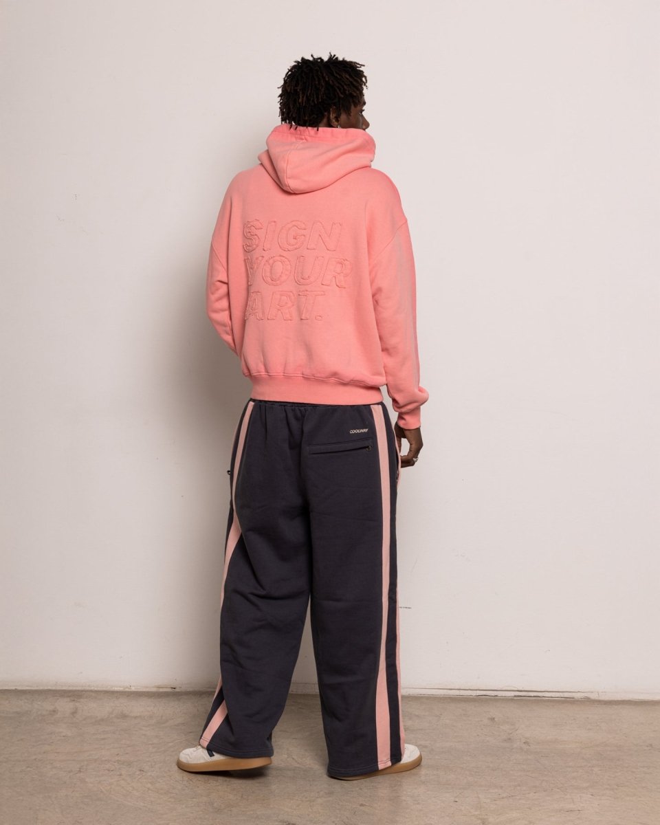 Coolway Washed Pink Hoodie - Sudadera con capucha