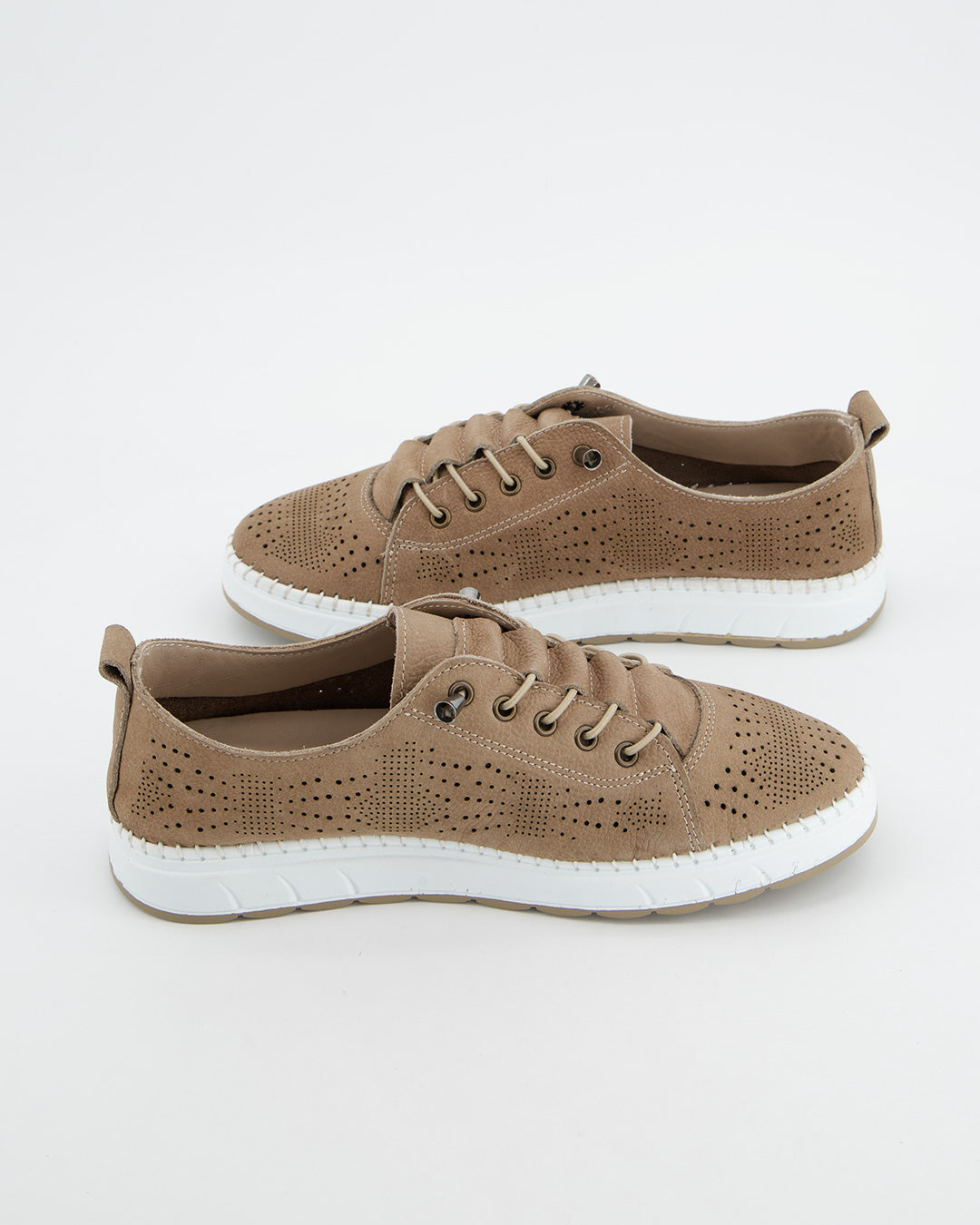 Deportiva de serraje beige - Nap