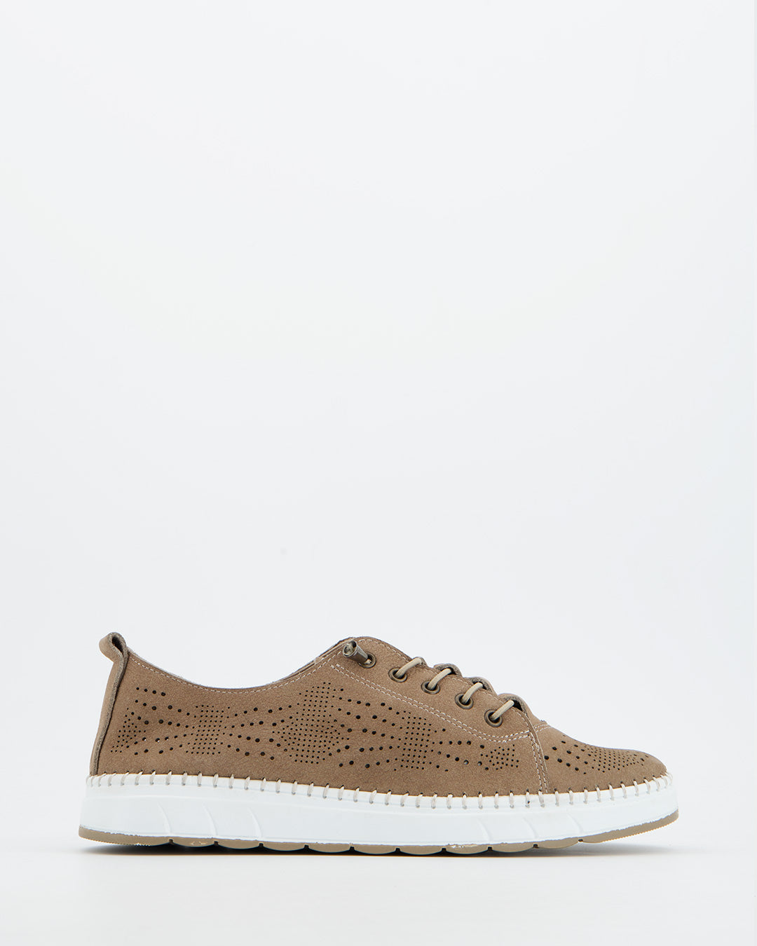 Deportiva de serraje beige - Nap