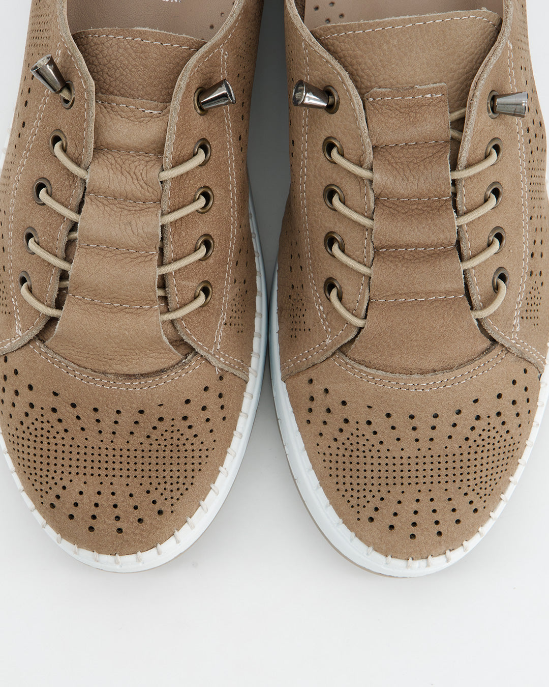 Deportiva de serraje beige - Nap
