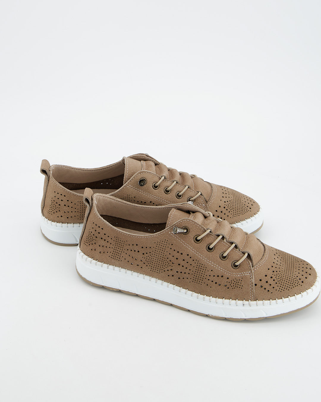 Deportiva de serraje beige - Nap