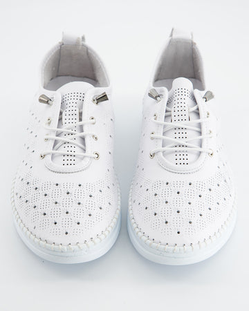 Deportivas de Piel Blanca