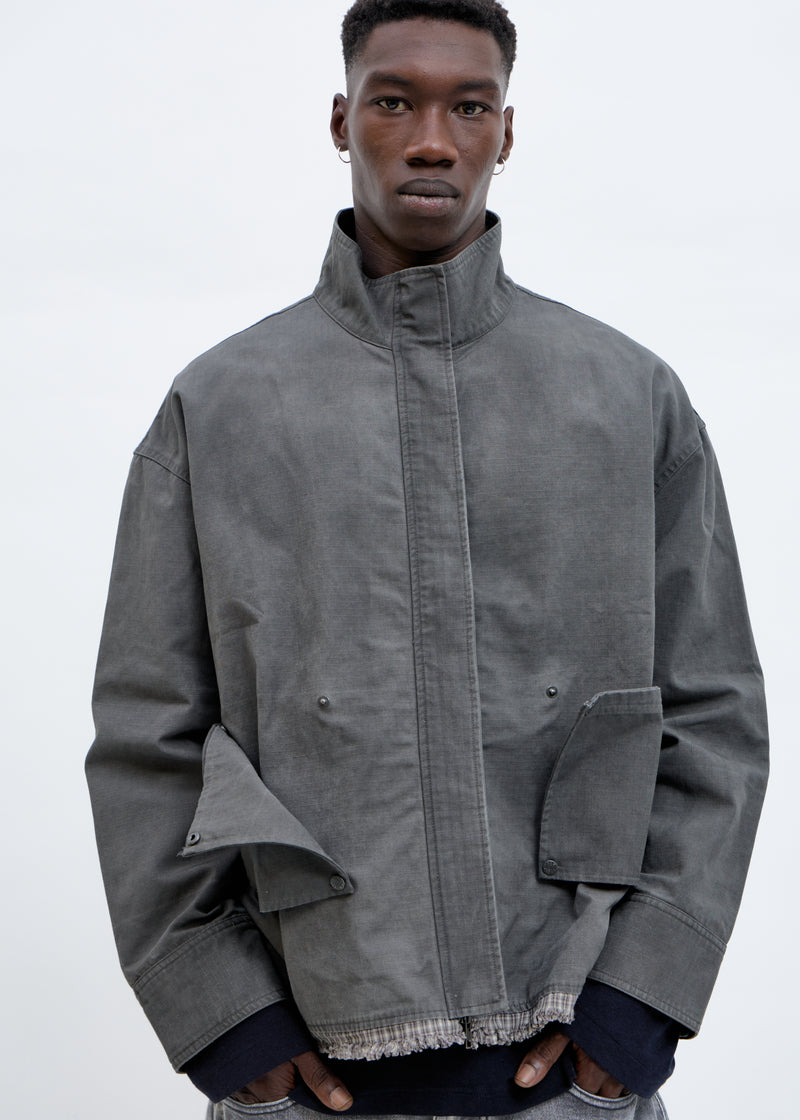 Grey Utility Jacket - Blaze