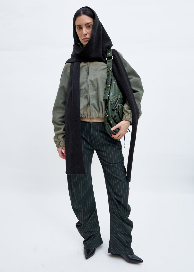 Chaqueta Bomber Efecto Lavado Caqui - Frenzy