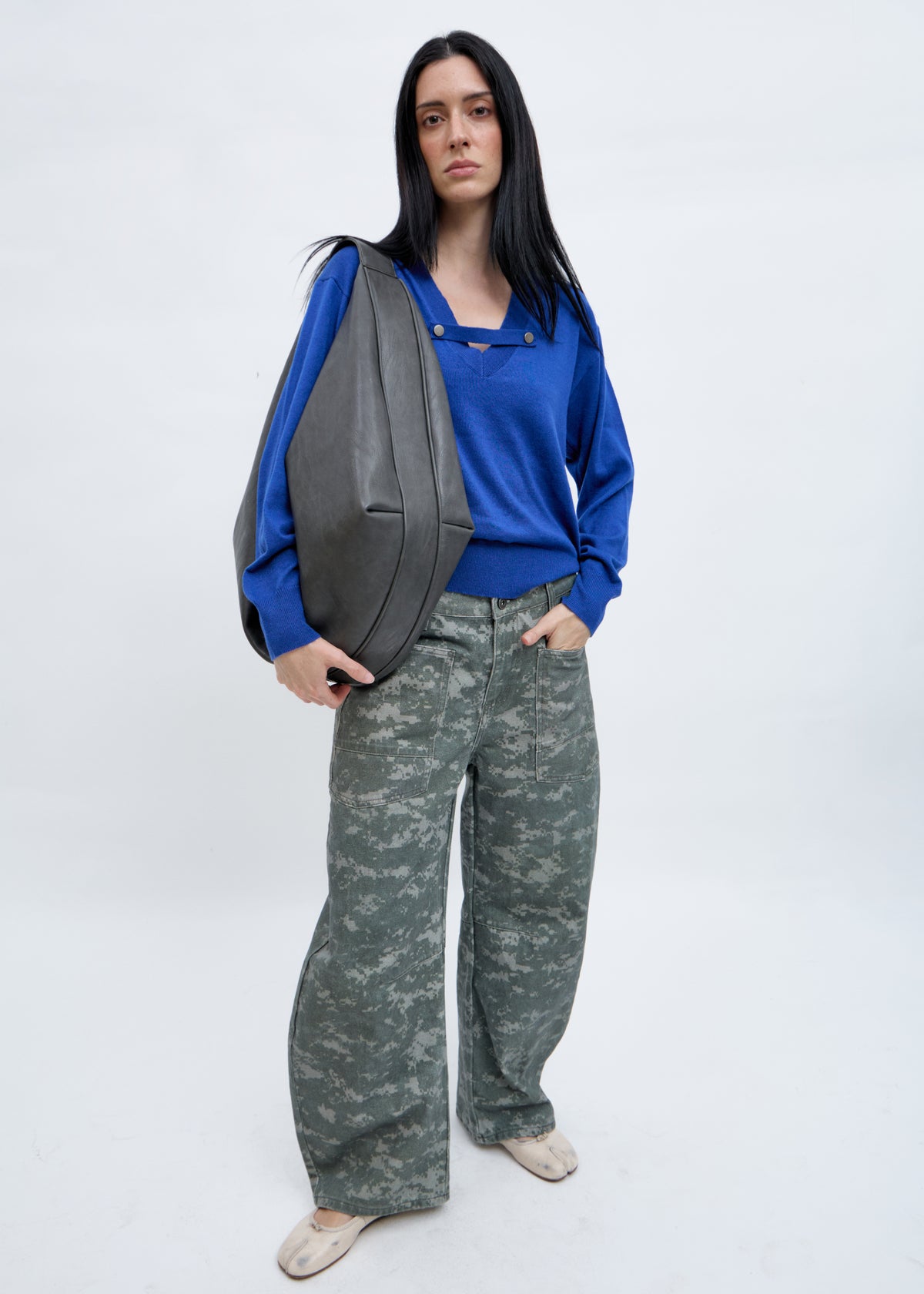 Nahla camouflage balloon jeans