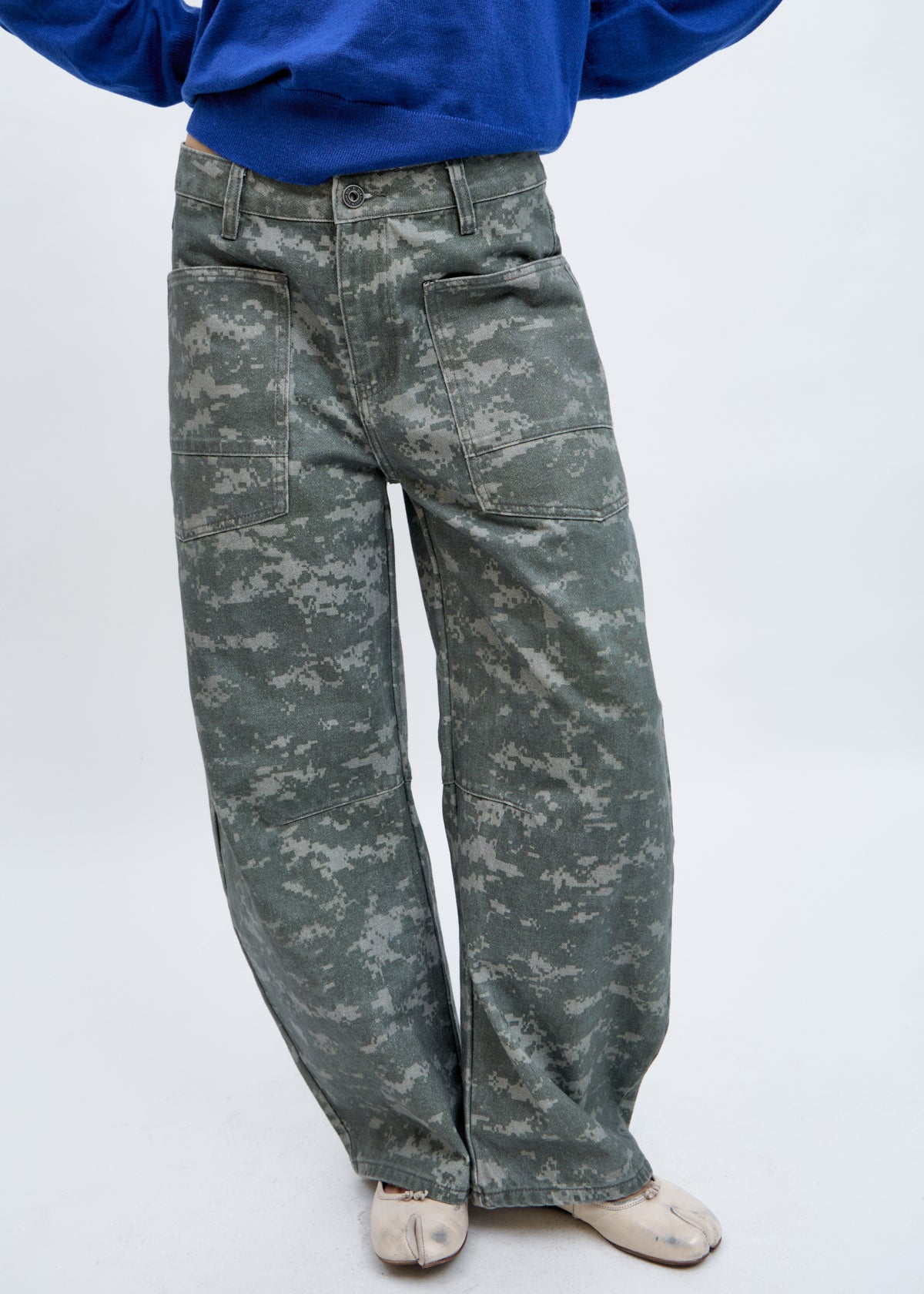 Nahla camouflage balloon jeans