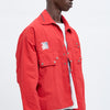 Red utility jacket - Bessete
