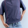 Camiseta azul con detalles en contraste - Atlas