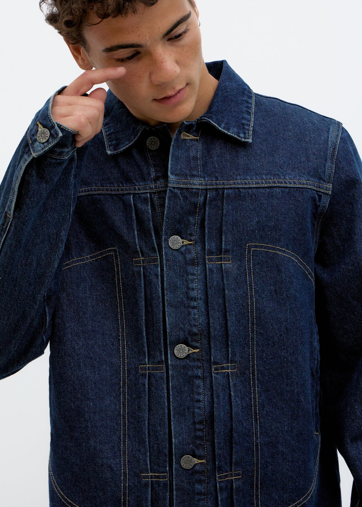 Chaqueta vaquera relaxed fit Patch