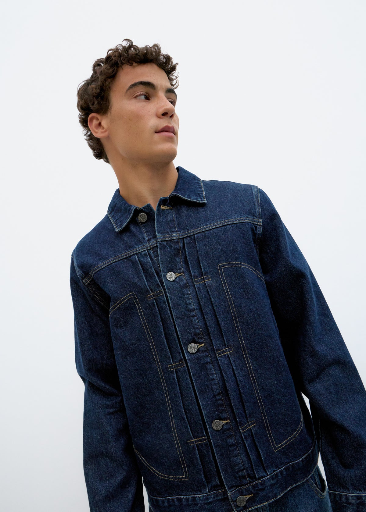 Chaqueta vaquera relaxed fit Patch