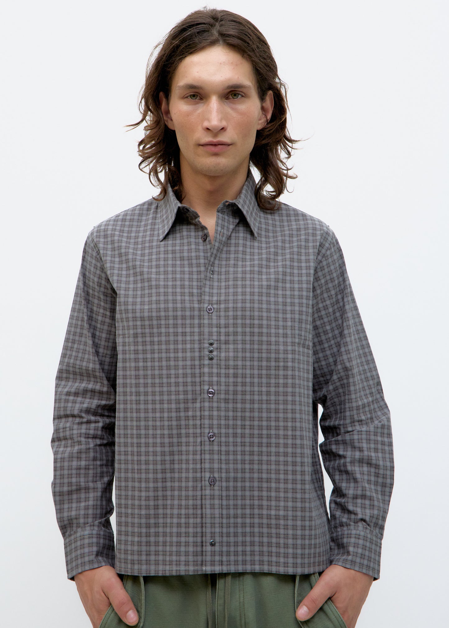 Camisa de Cuadros Gris - Phamton