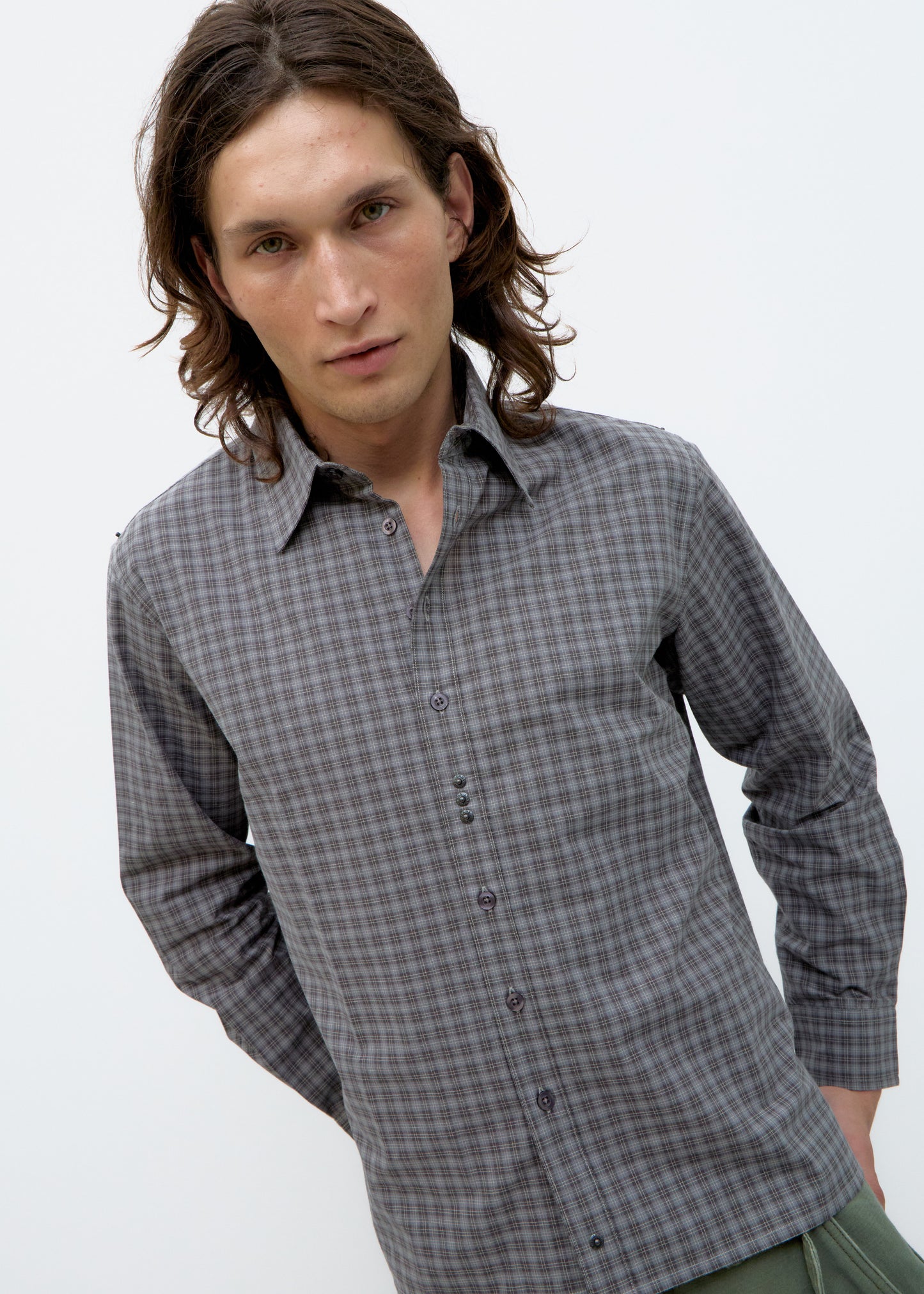 Camisa de Cuadros Gris - Phamton