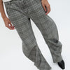 Plaid Effect Denim Trousers - Jones