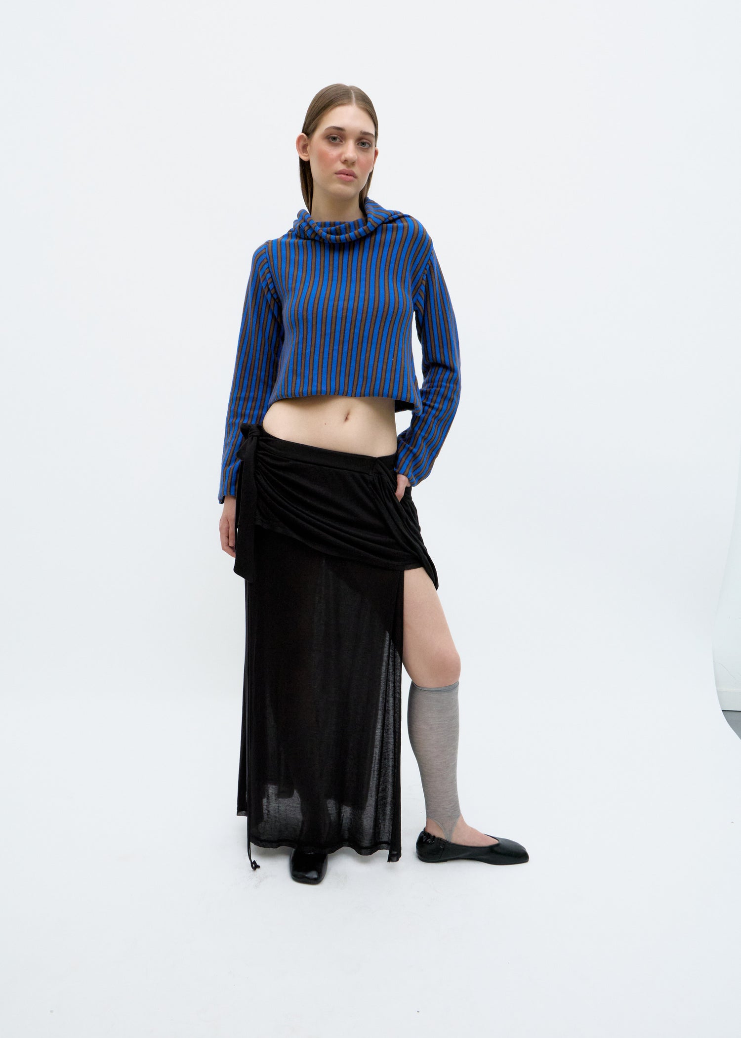 Black Midi Skirt - Bronte
