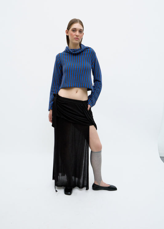 Black Midi Skirt - Bronte