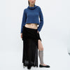 Black Midi Skirt - Bronte