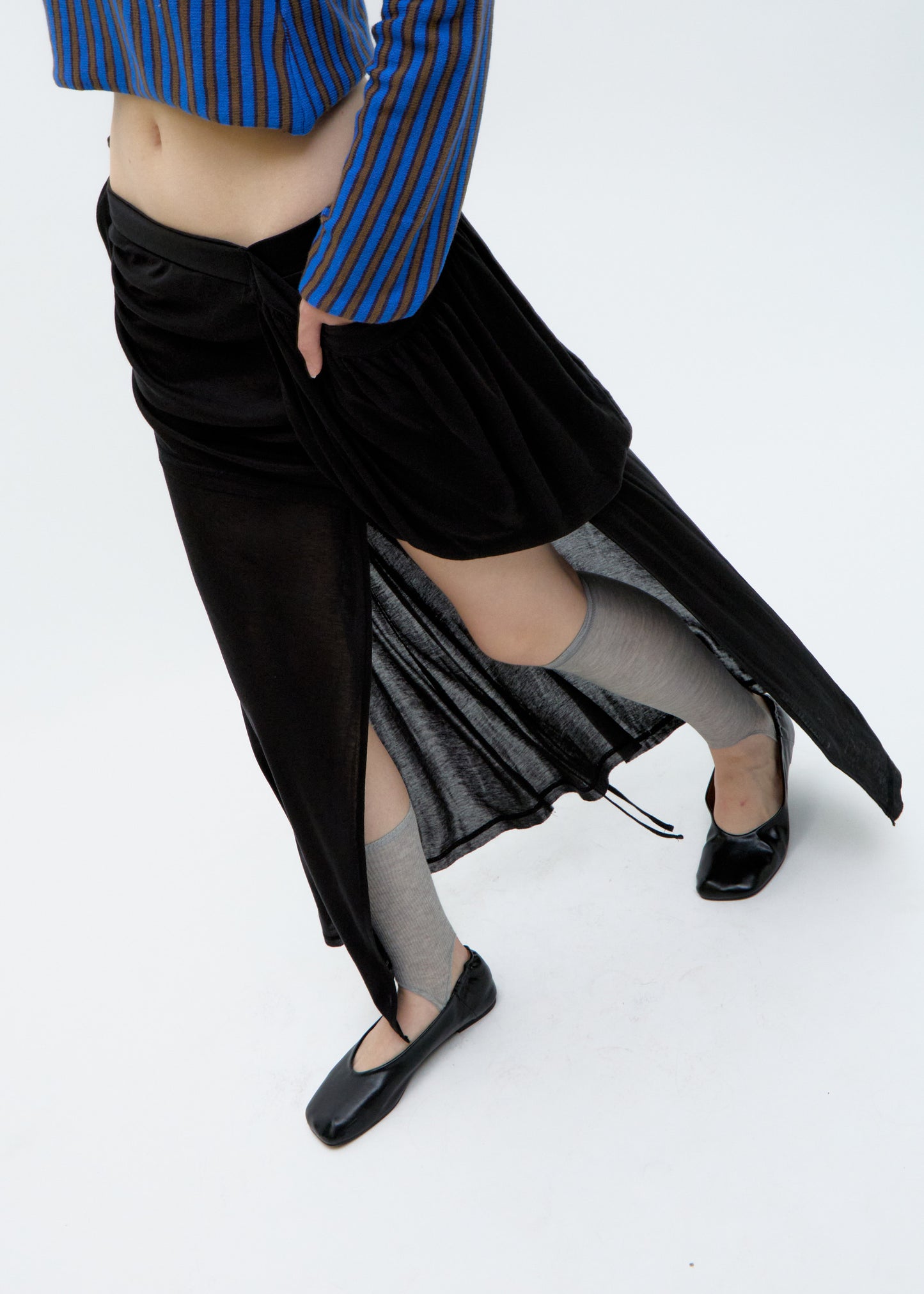 Black Midi Skirt - Bronte