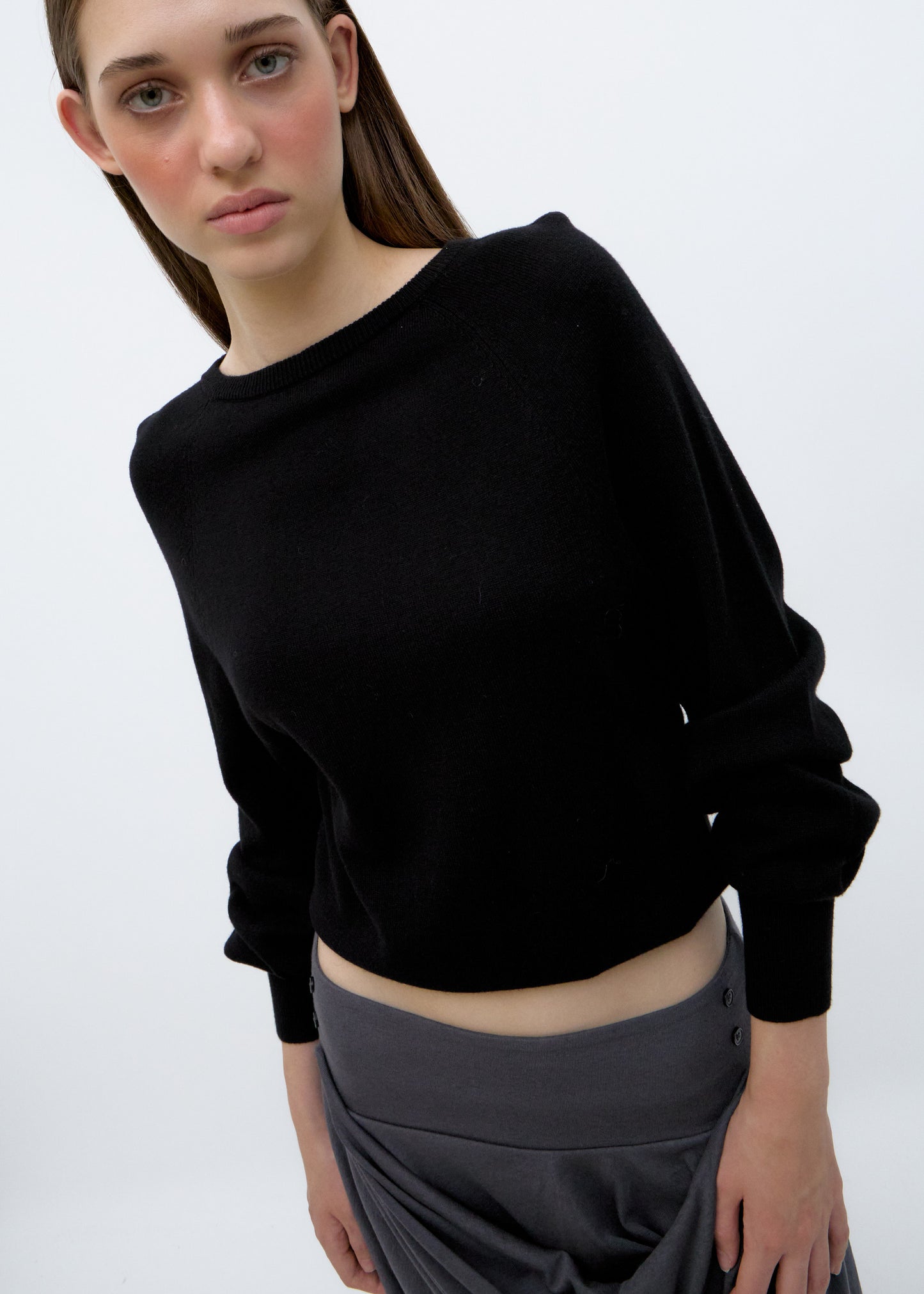 Jersey vestido de punto con mangas balloon - Maia
