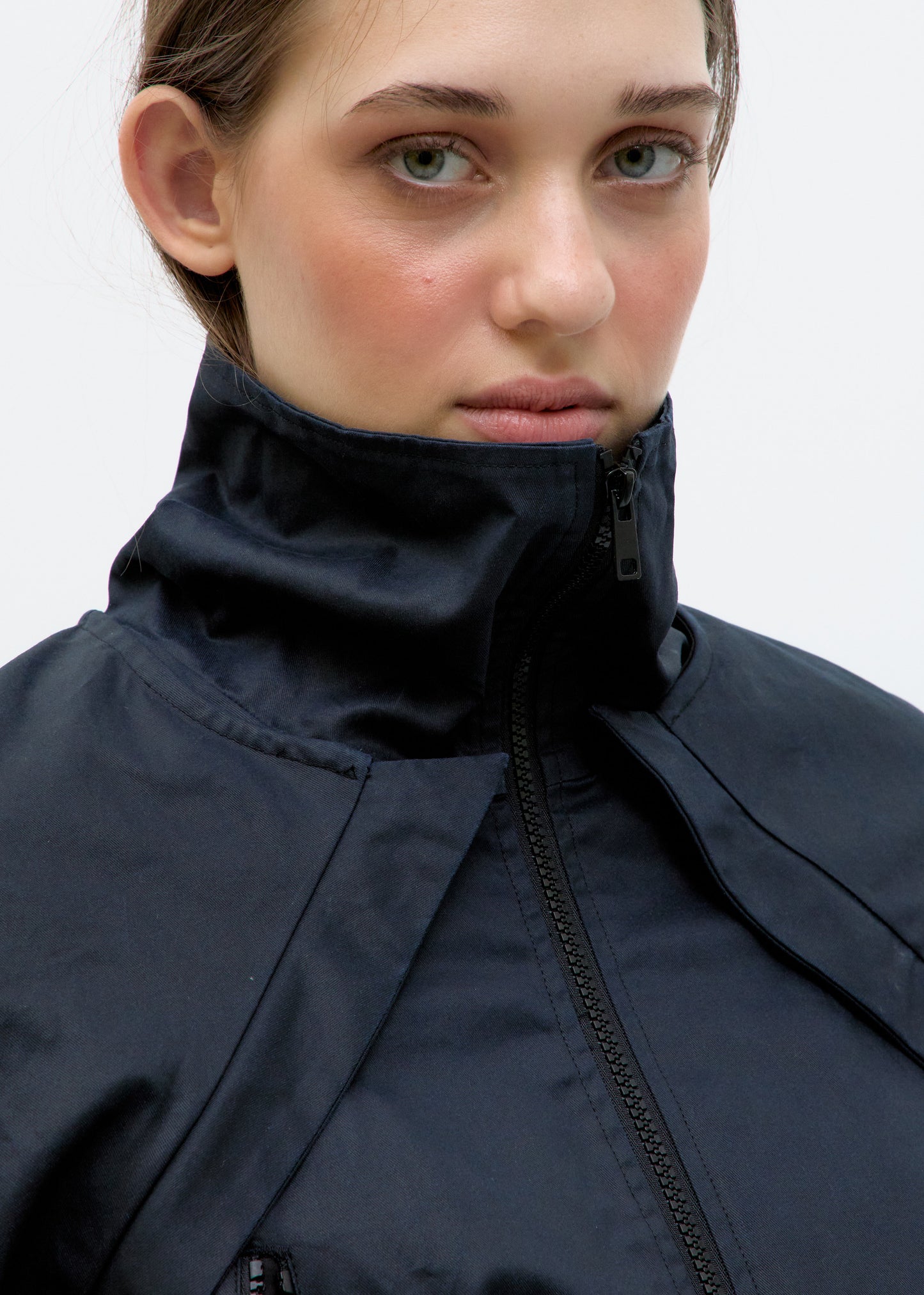 Chaqueta modular desmontable en azul marino - Fradia