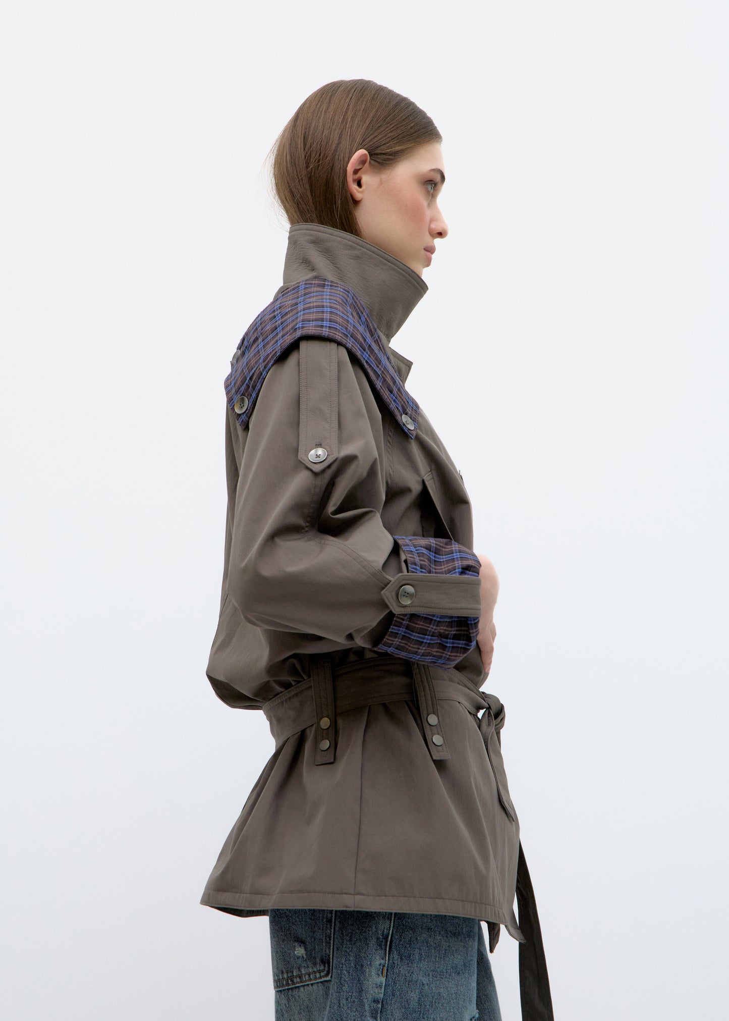 Chaqueta Trench Con Cuello Desmontable - Welli