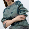 AGA pixel camo knit sweater
