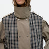 Trench coat with convertible top panel - Mawi