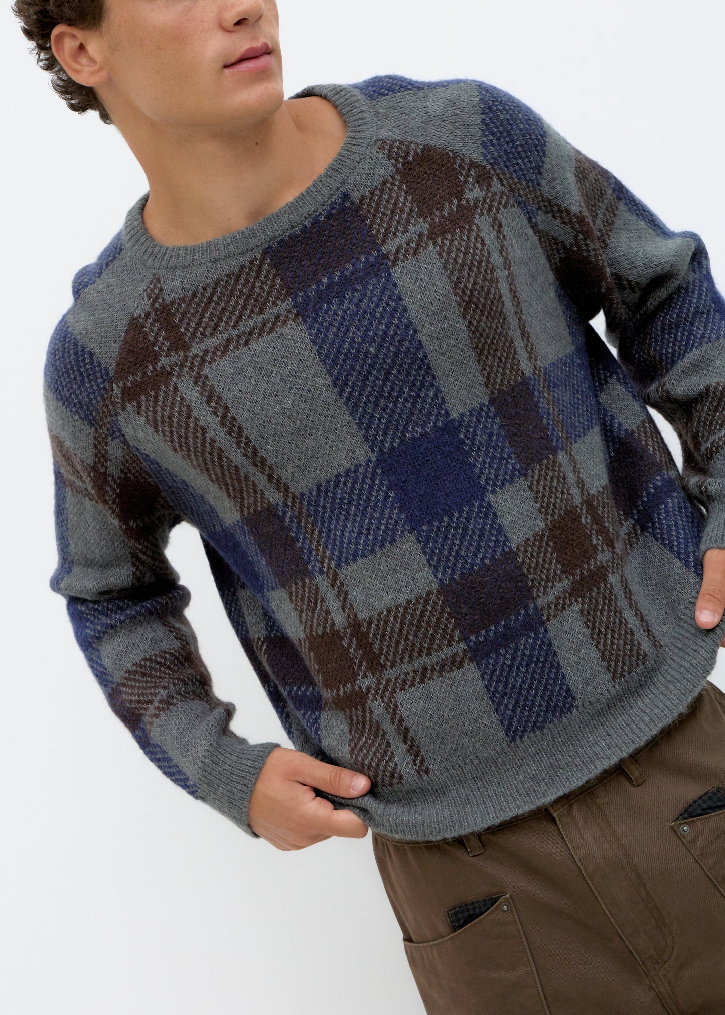 Jersey de punto tartán Pin