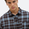 Camisa a cuadros relaxed fit - Blue