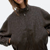 Brown Faux Leather Jacket - Estel