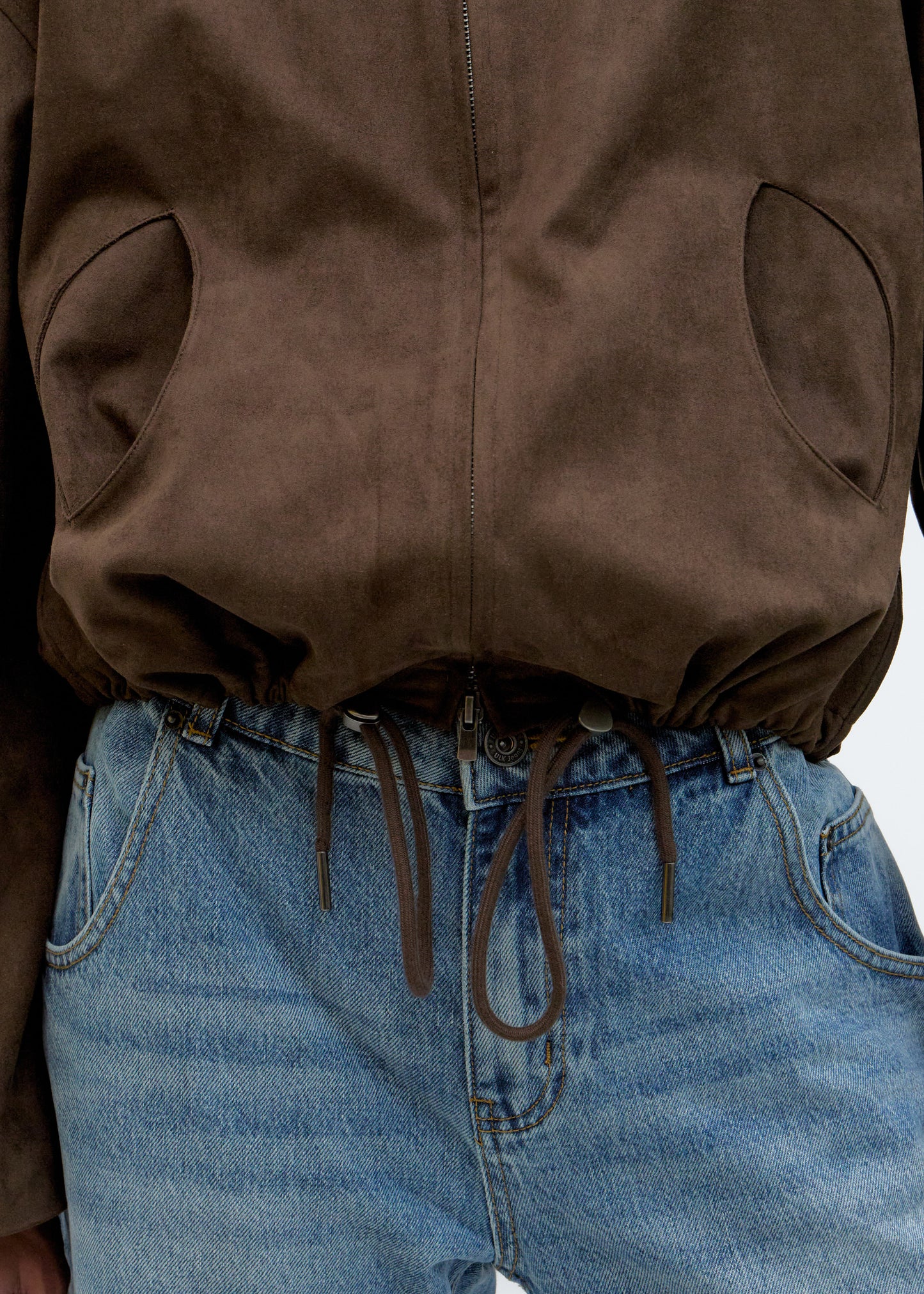 Brown Suede Jacket - Maze
