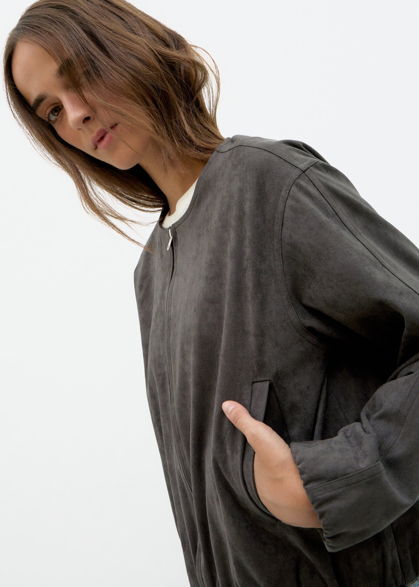 Chaqueta De Ante Marrón - Taylor