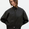 Black Leather-Effect Jacket - Estel