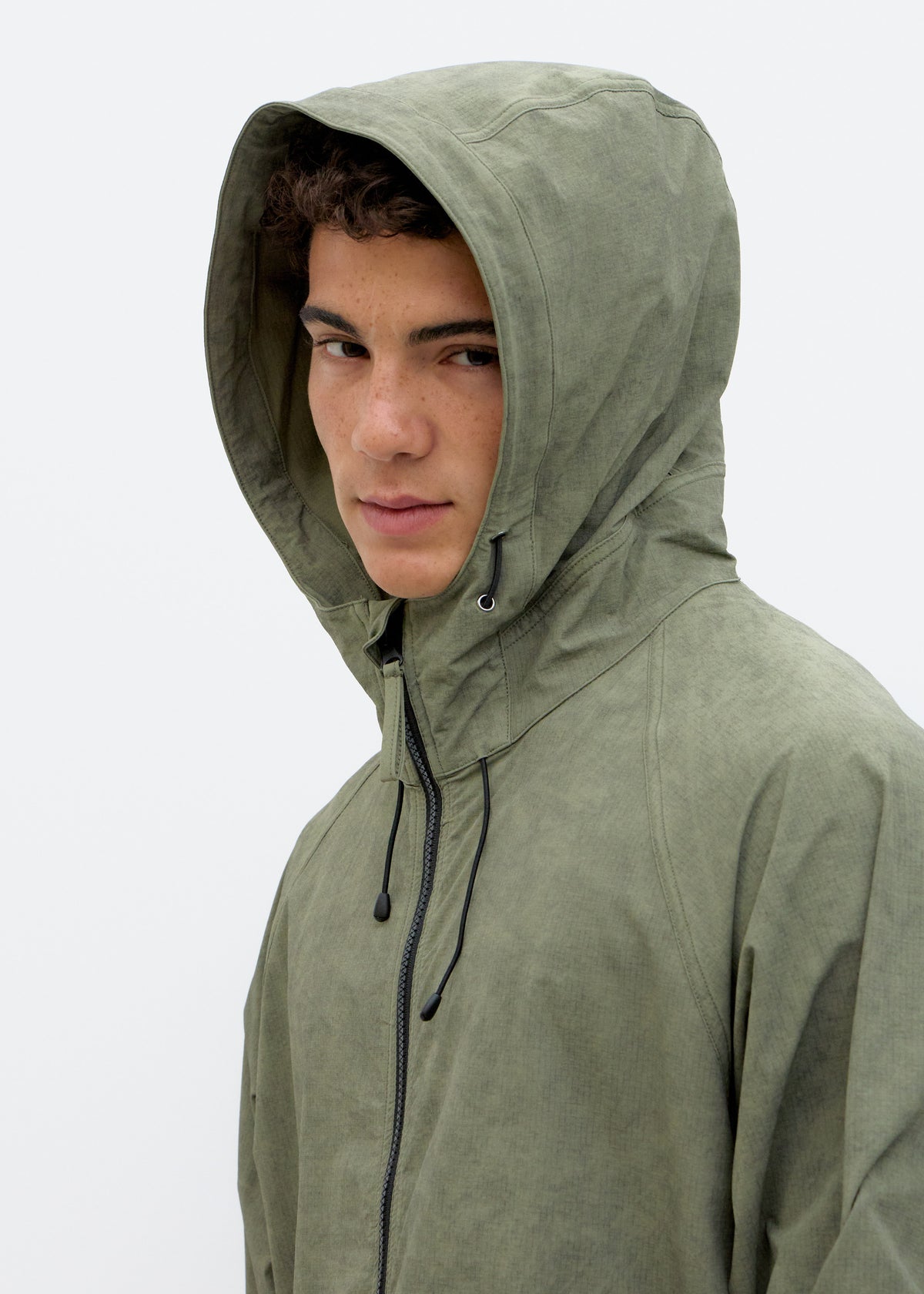 Chaqueta ligera textura verde - Wave