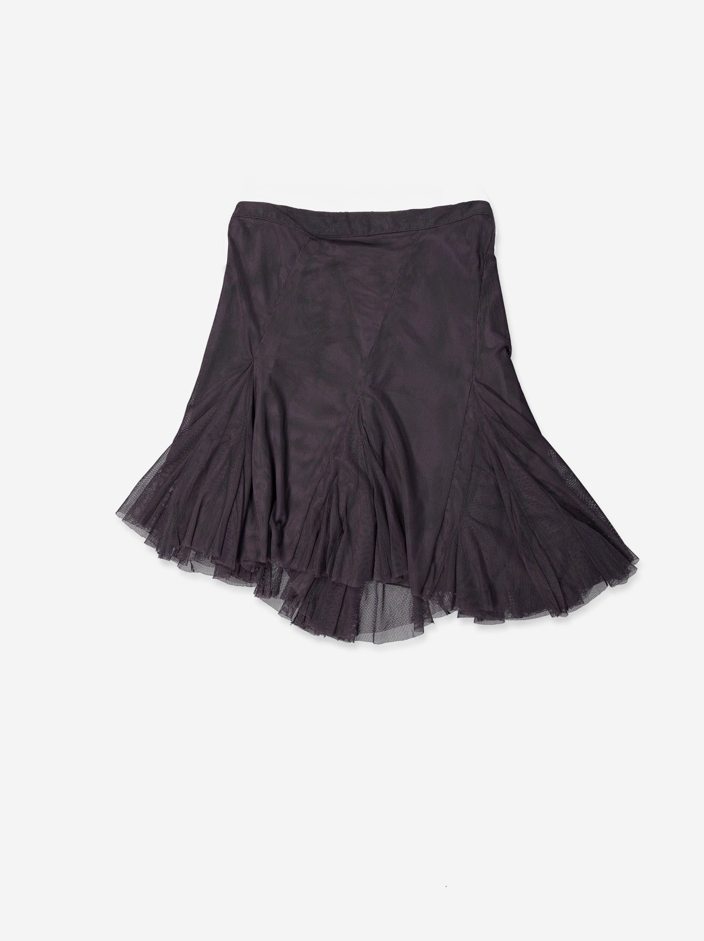 Falda Morada De Tul Con Volante - Trance