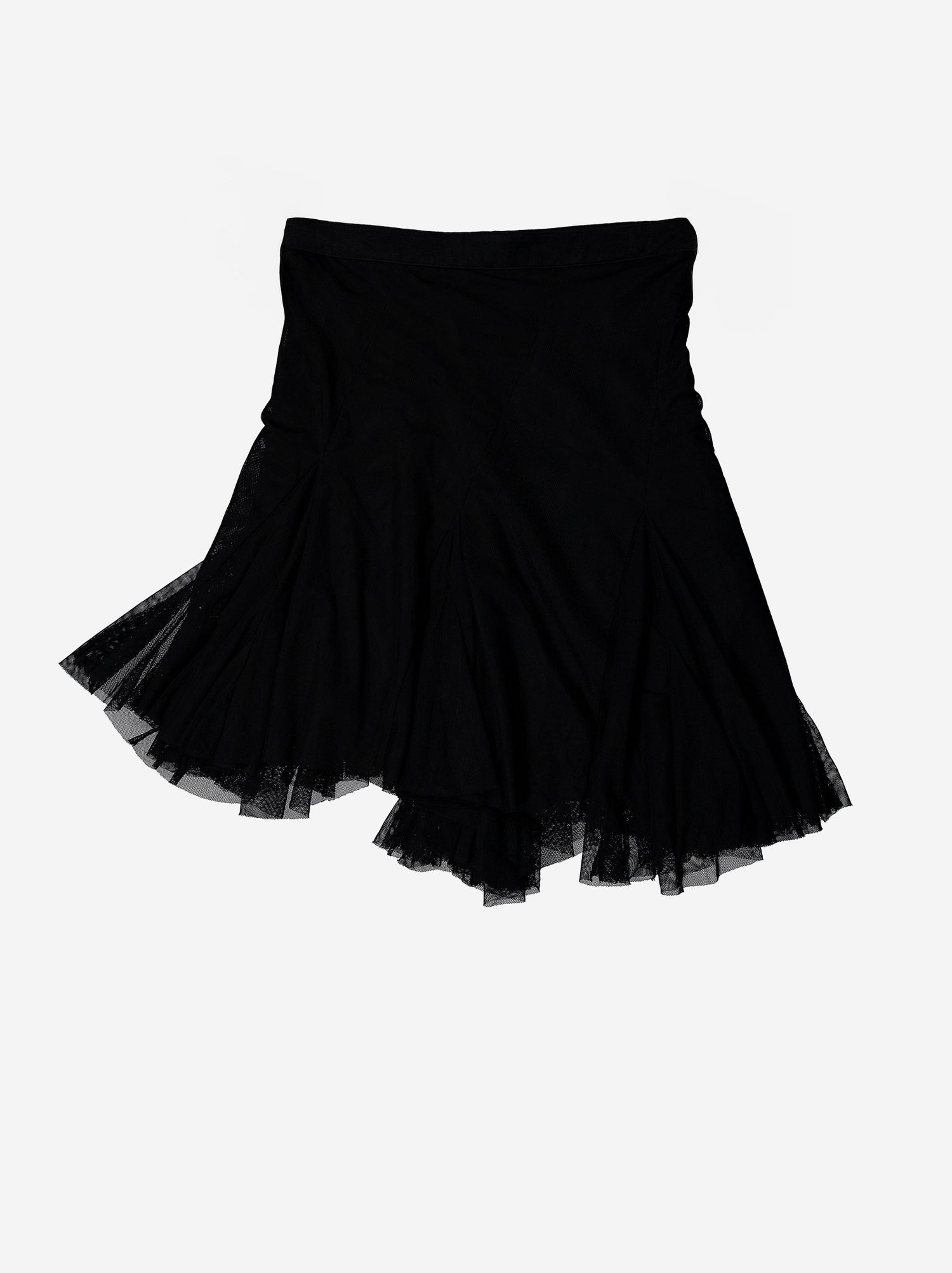 Falda Negra De Tul Con Volante - Trance