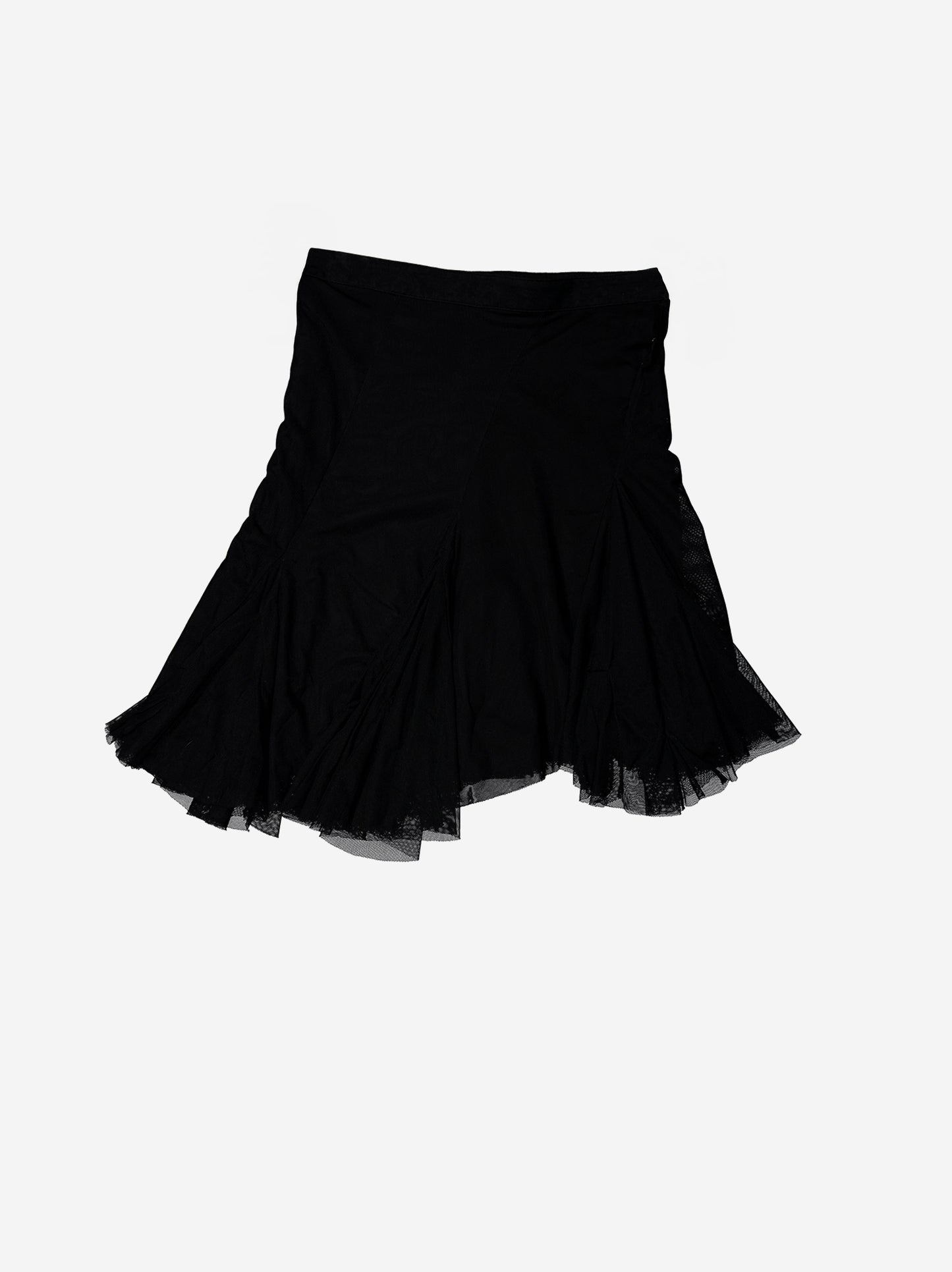 Falda Negra De Tul Con Volante - Trance