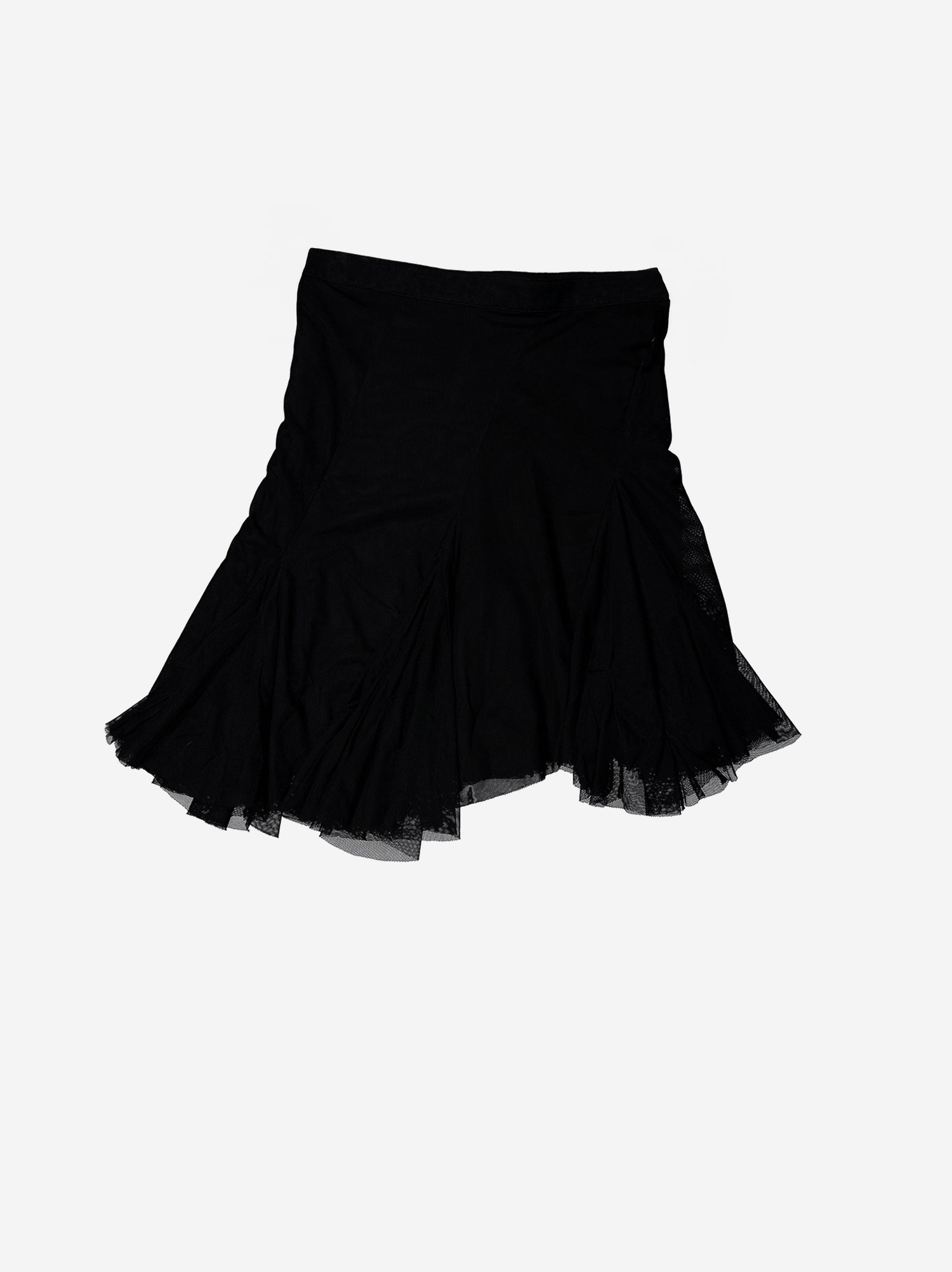 Falda Negra De Tul Con Volante - Trance