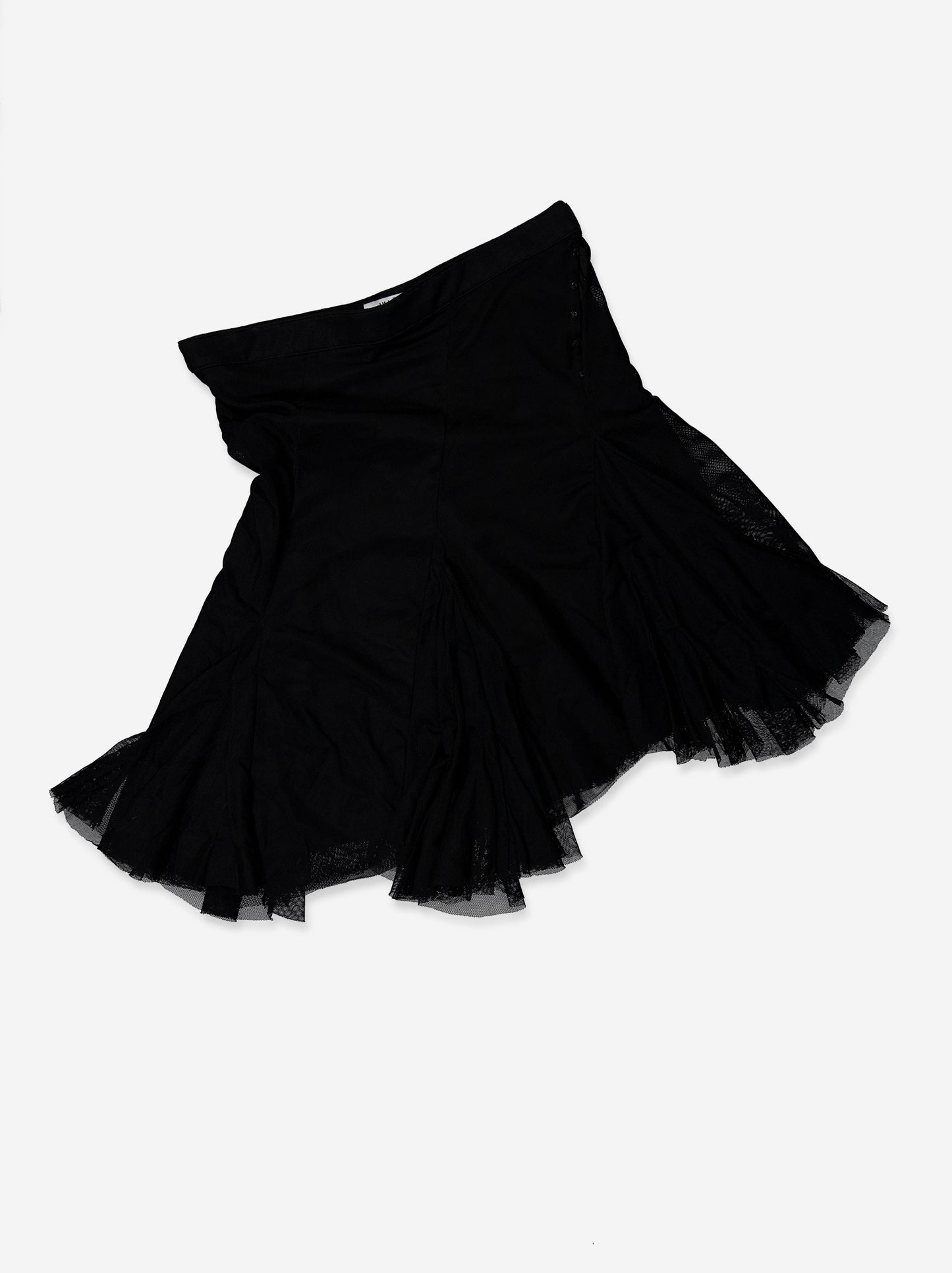 Falda Negra De Tul Con Volante - Trance